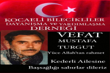 Mustafa Turgut vefat etmiştir 